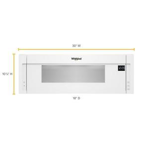 1.1 Cubic Feet Low Profile Microwave Hood Combination - White