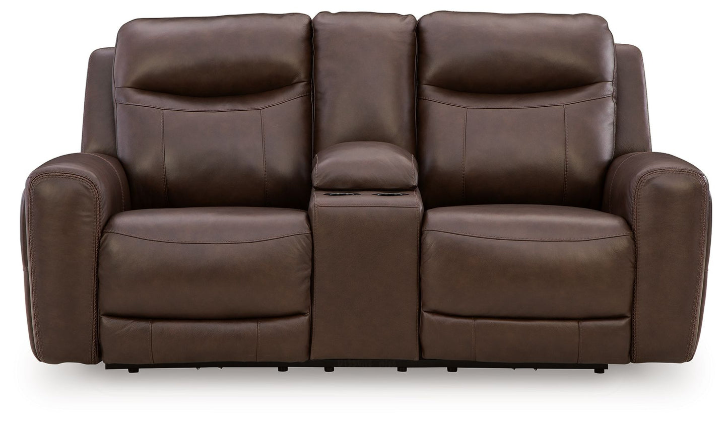 Gravier - Power Reclining Loveseat With Console / Adjustable Headrest - Cordova