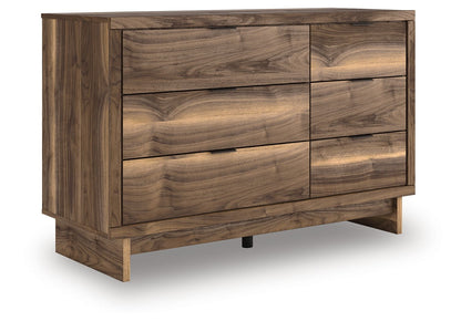 Chirason - Brown - Six Drawers Dresser