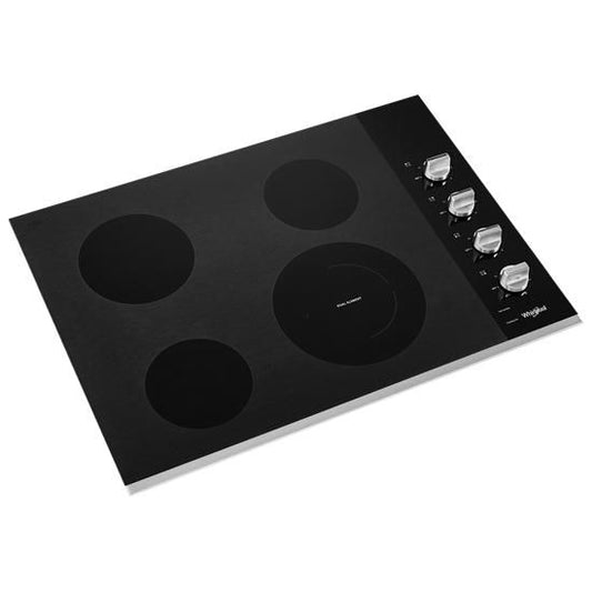 30" Electric Ceramic Glass Cooktop With Dual Radiant Element