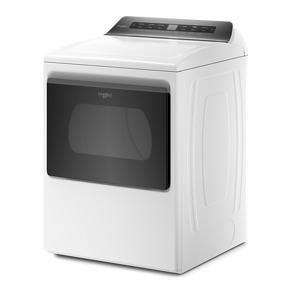 7.4 Cubic Feet Top Load Electric Dryer With Intuitive Controls - White