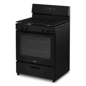 5.1 Cubic Feet Freestanding Gas Range With Broiler Drawer - Black