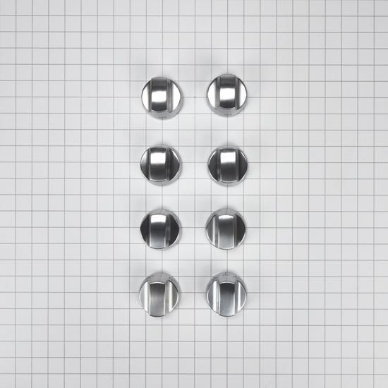 Cooktop Burner Control Knob Kit - Stainless Steel