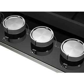 36" Gas-On-Glass Cooktop - Black