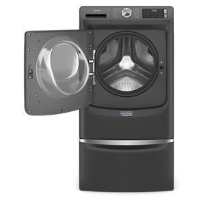 Front Load Washer With Extra Power And 12-Hr Fresh Spin Option - 45 Cubic Feet - Volcano Black