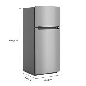 28" Wide Top-Freezer Refrigerator - 163 Cubic Feet - Stainless Steel Finish