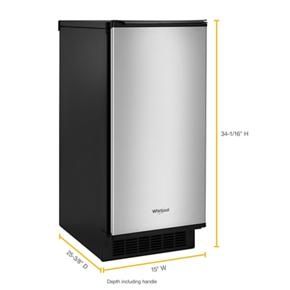 15" Icemaker With Clear Ice Technology - Fingerprint Resistant Stainless Steel
