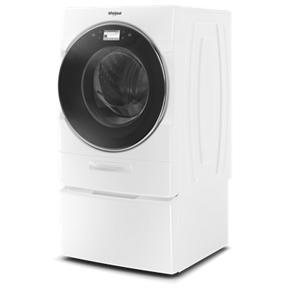 5.0 Cubic Feet Smart Front Load Washer With Load & Go XL Plus Dispenser - White