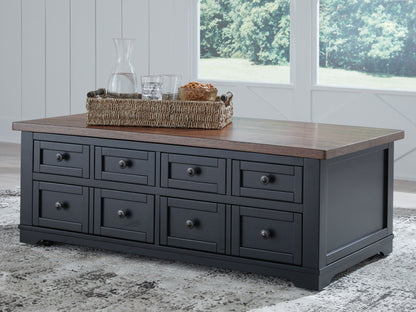 Wildenauer - Brown / Black - Lift Top Cocktail Table