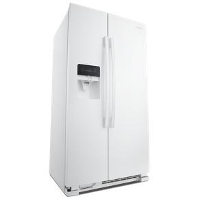 33" Side-By-Side Refrigerator With Dual Pad External Ice And Water Dispenser - White