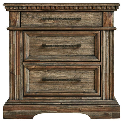 Markenburg - Brown - Three Drawer Night Stand