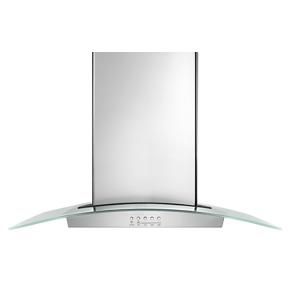 36" Modern Glass Island Mount Range Hood