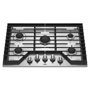 30" Gas Cooktop With EZ-2-Lift Hinged Cast-Iron Grates