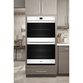 86 Total Cubic Feet Double Wall Oven With Air Fry When Connected - White