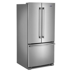 36" Wide French Door Refrigerator With Water Dispenser - 25 Cubic Feet - Gray