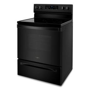 5.3 Cubic Feet Whirlpool Electric 5-in-1 Air Fry Oven - Black