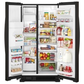 36" Wide Side-By-Side Refrigerator - 25 Cubic Feet