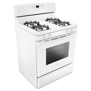 30" Gas Range With Bake Assist Temps - White