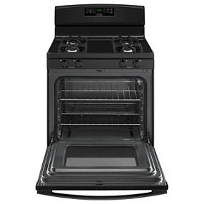30" Gas Range With Bake Assist Temps - Black