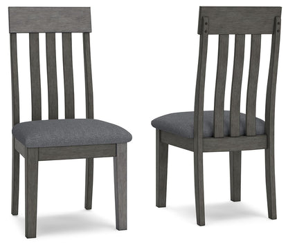 Hallanden - Dining UPH Side Chair (Set of 2) - Black / Gray