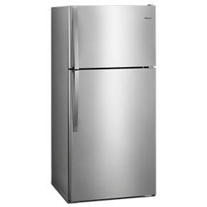 28" Wide Top Freezer Refrigerator - 14 Cubic Feet - Monochromatic Stainless Steel