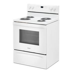 4.8 Cubic Feet Whirlpool Electric Range With Keep Warm Setting - White -