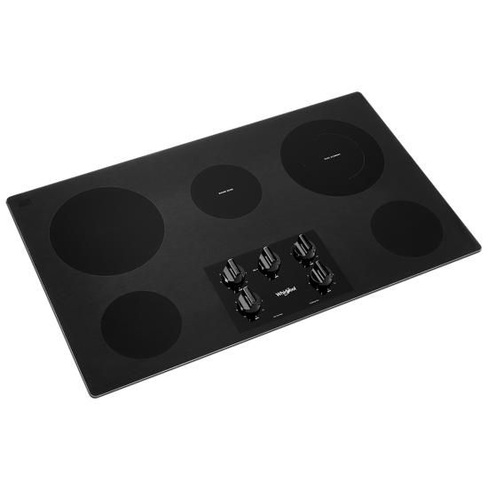 36" Electric Ceramic Glass Cooktop With Dual Radiant Element