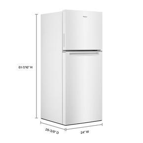 24" Wide Small Space Top-Freezer Refrigerator - 11.6 Cubic Feet - White