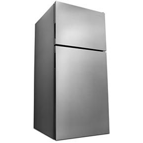 30" Wide Top-Freezer Refrigerator With Garden Fresh Crisper Bins - 18 Cubic Feet - Monochromatic Stainless Steel