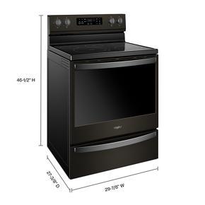 6.4 Cubic Feet Freestanding Electric Range With Frozen Bake Technology - Black Stainless Steel