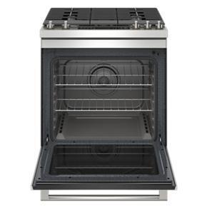 30" Wide Slide-In Gas Range With Air Fry - 58 Cubic Feet - Gray