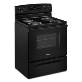 30" Amana Electric Range With Bake Assist Temps - Black