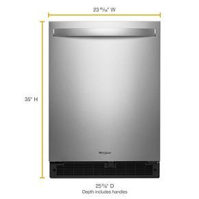 24" Wide Undercounter Refrigerator - 5.1 Cubic Feet