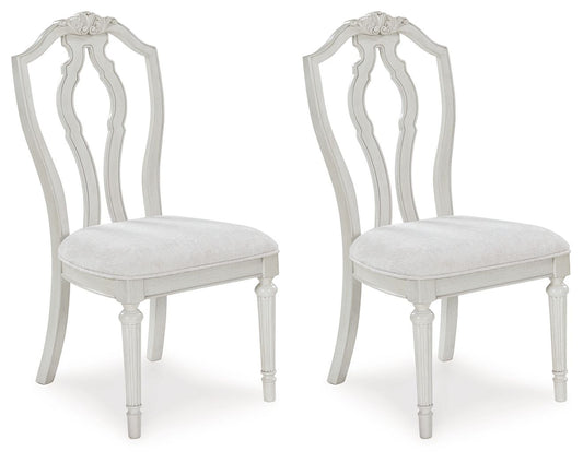 Montelaine - Antique White - Dining Upholstered Side Chair (Set of 2)