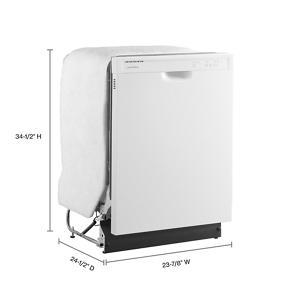 Dishwasher With Triple Filter Wash System - White