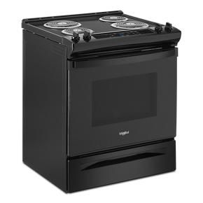 4.8 Cubic Feet Whirlpool Electric Range With Frozen Bake Technology - Black