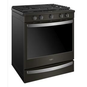 5.8 Cubic Feet Smart Slide-in Gas Range With Air Fry, When Connected - Black Stainless Steel