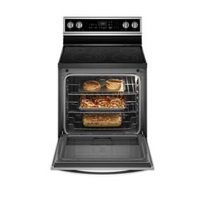 6.4 Cubic Feet Smart Freestanding Electric Range With Frozen Bake Technology - Fingerprint Resistant Stainless Steel