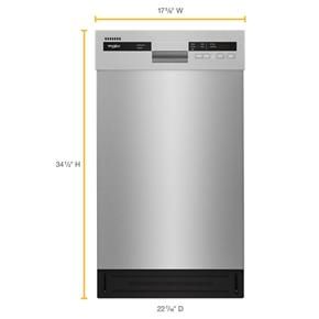 Small-Space Compact Dishwasher With Stainless Steel Tub