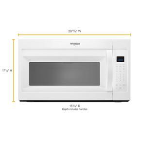 1.9 Cubic Feet Capacity Steam Microwave With Sensor Cooking - White