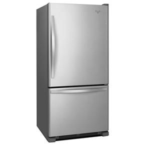 33" Wide Bottom-Freezer Refrigerator With SpillGuard Glass Shelves - 22 Cubic Feet