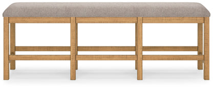 Havonplane - Brown - XL Counter Height Upholstered Dining Bench