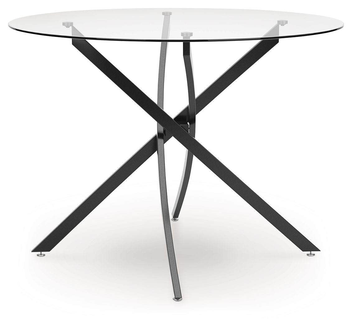 Pharwynn - Black - Round Dining Room Table