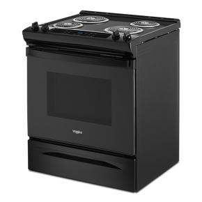 4.8 Cubic Feet Whirlpool Electric Range With Frozen Bake Technology - Black