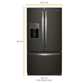 36" Wide French Door Refrigerator - 27 Cubic Feet