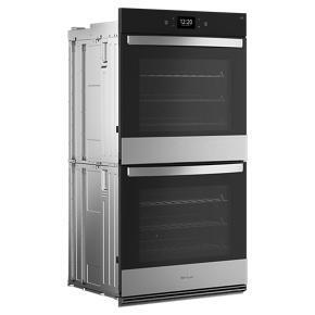 100 Cubic Feet Double Smart Wall Oven With Air Fry - Gray