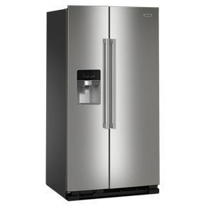 36" Wide Side-By-Side Refrigerator - 25 Cubic Feet - Gray