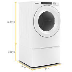 7.4 Cubic Feet Front Load Electric Dryer With Intuitive Touch Controls