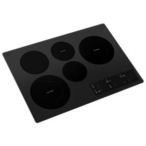 30" Electric Ceramic Glass Cooktop With Two Dual Radiant Elements - Black - 21.75" Depth