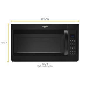 1.9 Cubic Feet Capacity Steam Microwave With Sensor Cooking - Black